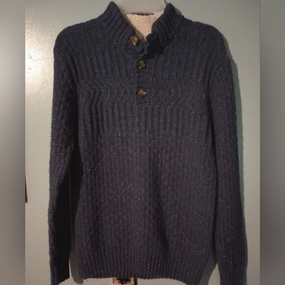 Cat &Jack boys sweater with button neckline and lined collar - Picture 3 of 9